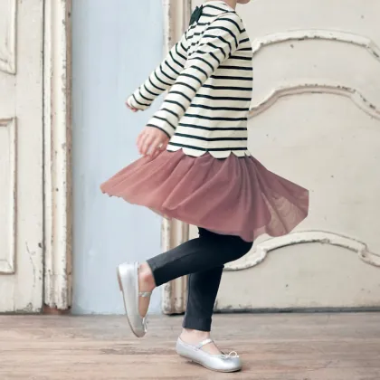 Autumn and winter 2022 Japanese children's gauze skirt culottes