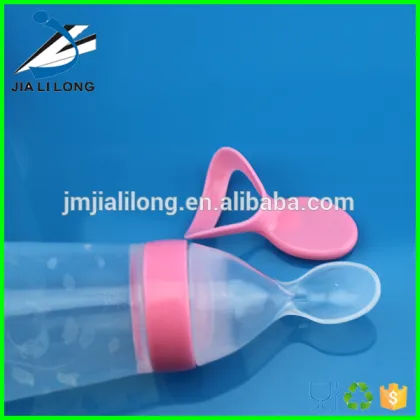 Silicone baby spoon flexible baby spoon baby feeding bottle spoon