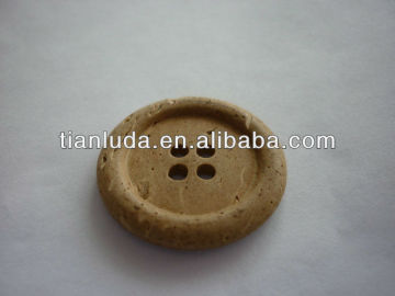 4 holes natural round wooden coat buttons for shirts/children