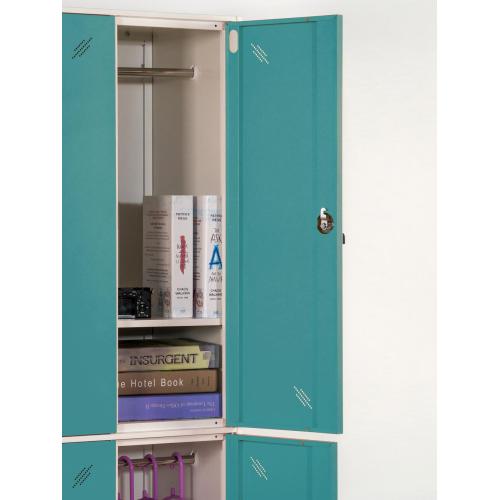 2 Tier Steel Lockers 2 Tone Coloring