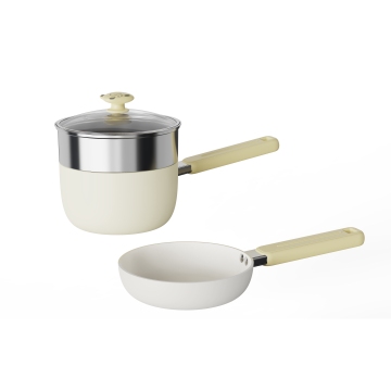 Pan goreng aluminium 16cm dengan pegangan plastik - Induksi elektromagnetik panci cooker non -stick induksi