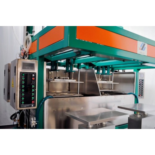 Máquina de formação de alimentação dupla automática