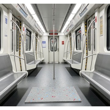 כיסוי רצפת TPU לרכבת מטרו
