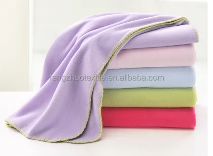 shaoxing fangzhuo factory directly cheap plain style polar fleece blanket