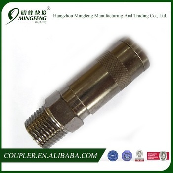 England Self - Lock 22mm Female NBR, EPDM Brass, Steel Quick Couplers For High Pressure Air