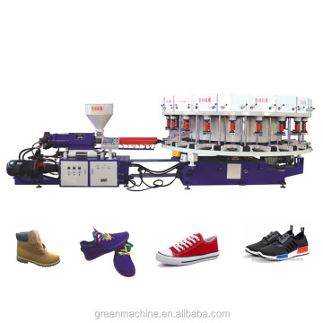 High Quality Automatic Rotary Single Color Plastic Shoe Moulding Injection Machine