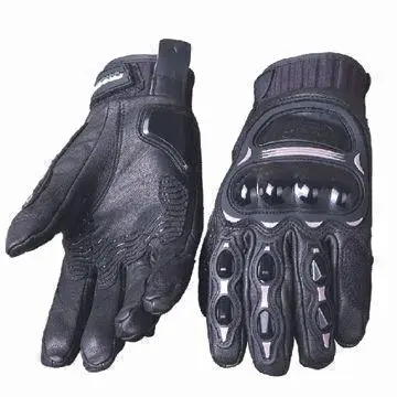 Motorcycle gloves, genuine goat leather, injection decoration