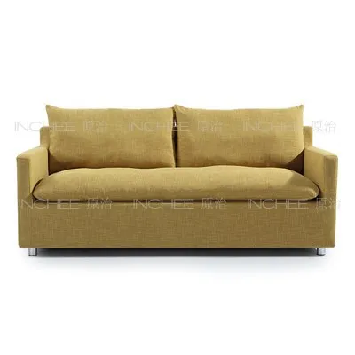 feather and latex office fabric sofa