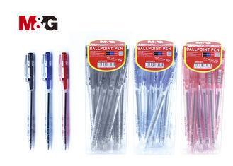 Economic Red Colored Ballpoint Pen Set For Office , 0.7mm R