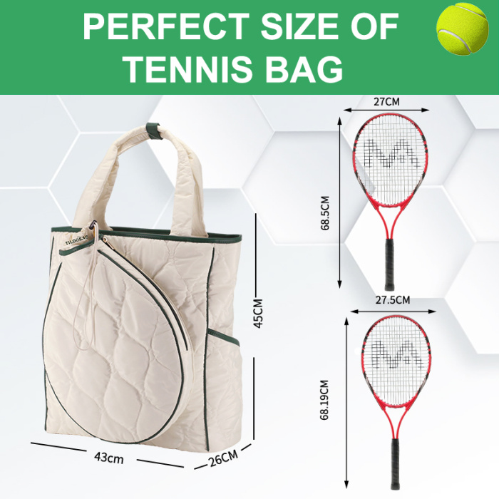 Bolsa de tênis durável com alças ajustáveis