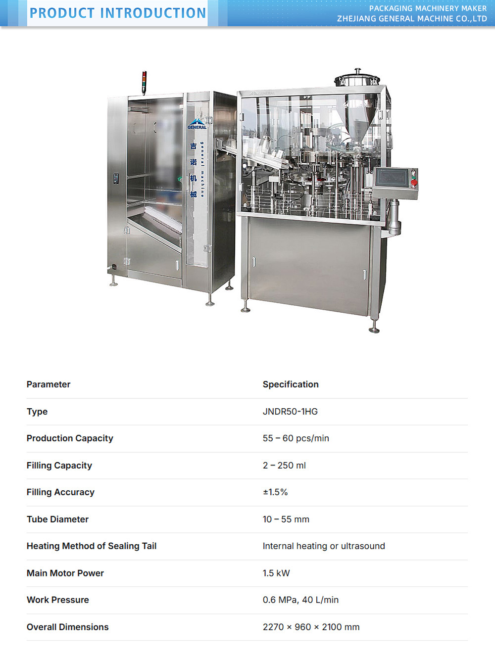 Automatic Tube Feed Seal Machine X