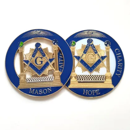 Freemason Sovereign Grand Inspector General Car Emblem - 3" Cut-out Auto Emblem & Masonic Car Badge