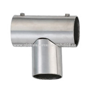 Stainless Steel Toilet Partition T-joint Tee, Made of 304#