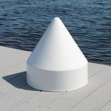 High Quality Marine 8in Round Dock Pile Caps