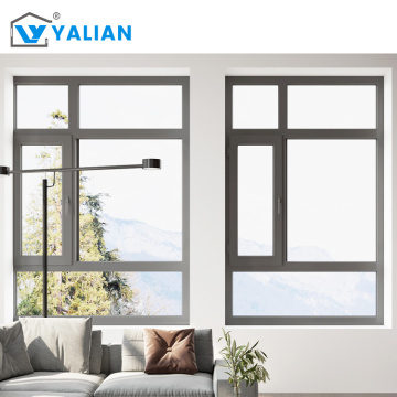 Aluminum Alloy Casement Window Tempered Glass
