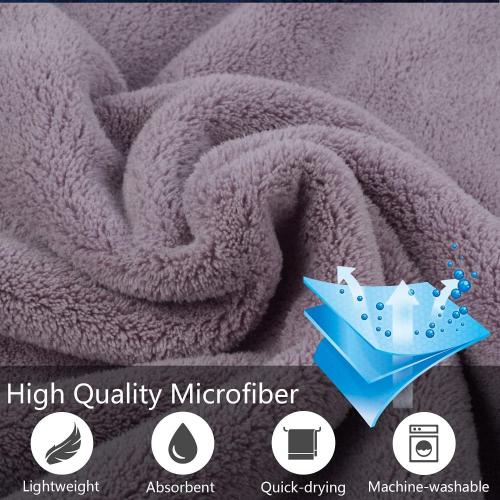 Microfiber coral fleece pet towel