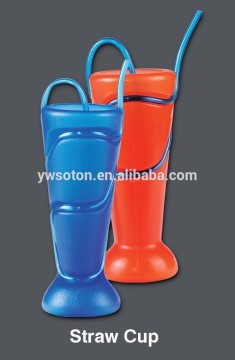 Plastic Party Bottle Cups With Straws Water Bottles Drinkware