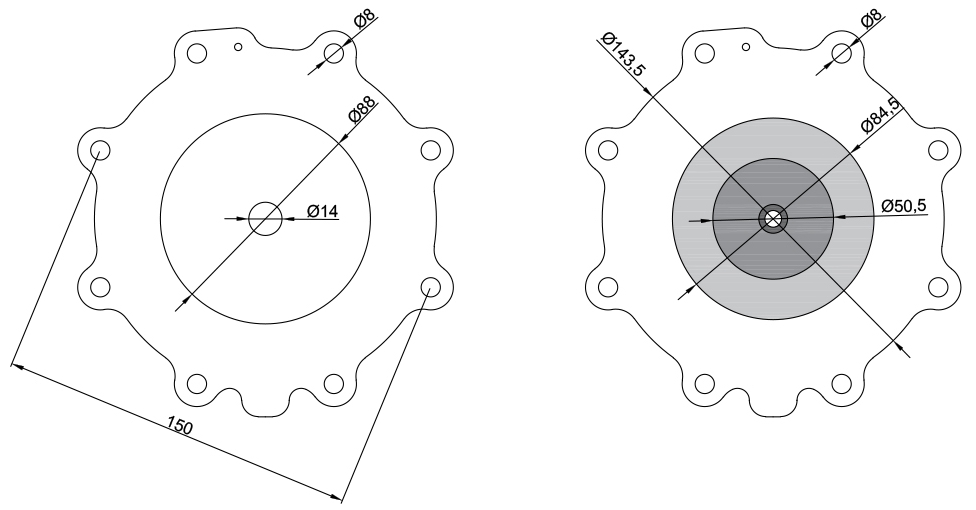 MD03-50 Diaphragm For Taeha 4450/5450 Pulse Valve