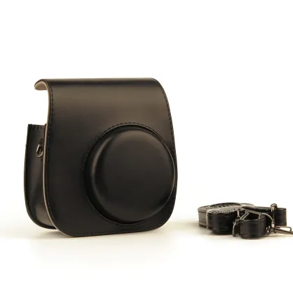 PU Leather Protective Case with Adjustable Straps for Fujifilm Instax Mini 12 Camera
