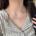 Elegant Freshwater Pearl Necklace with Modern Design
