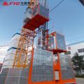 Elevador de construcción de jaula simple o doble de 2000 kg