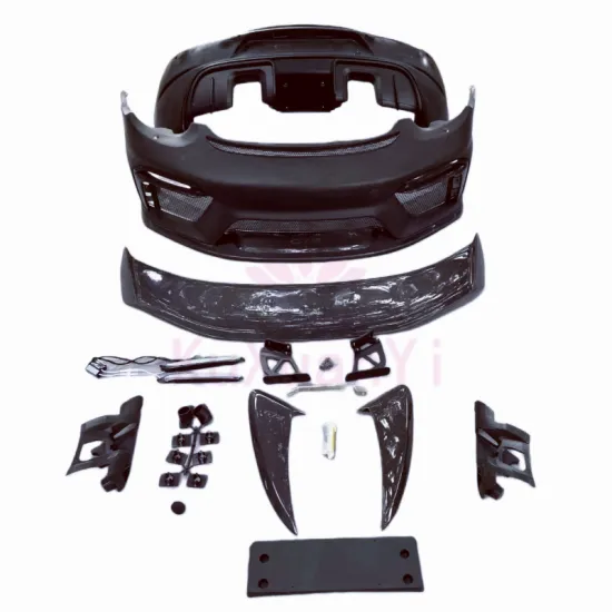 2009-2012 987.2 Cayman Carbon Fiber Body Kit: Front Bumper, Rear Bumper, Side Skirts, Side Vents, Rear Spoiler