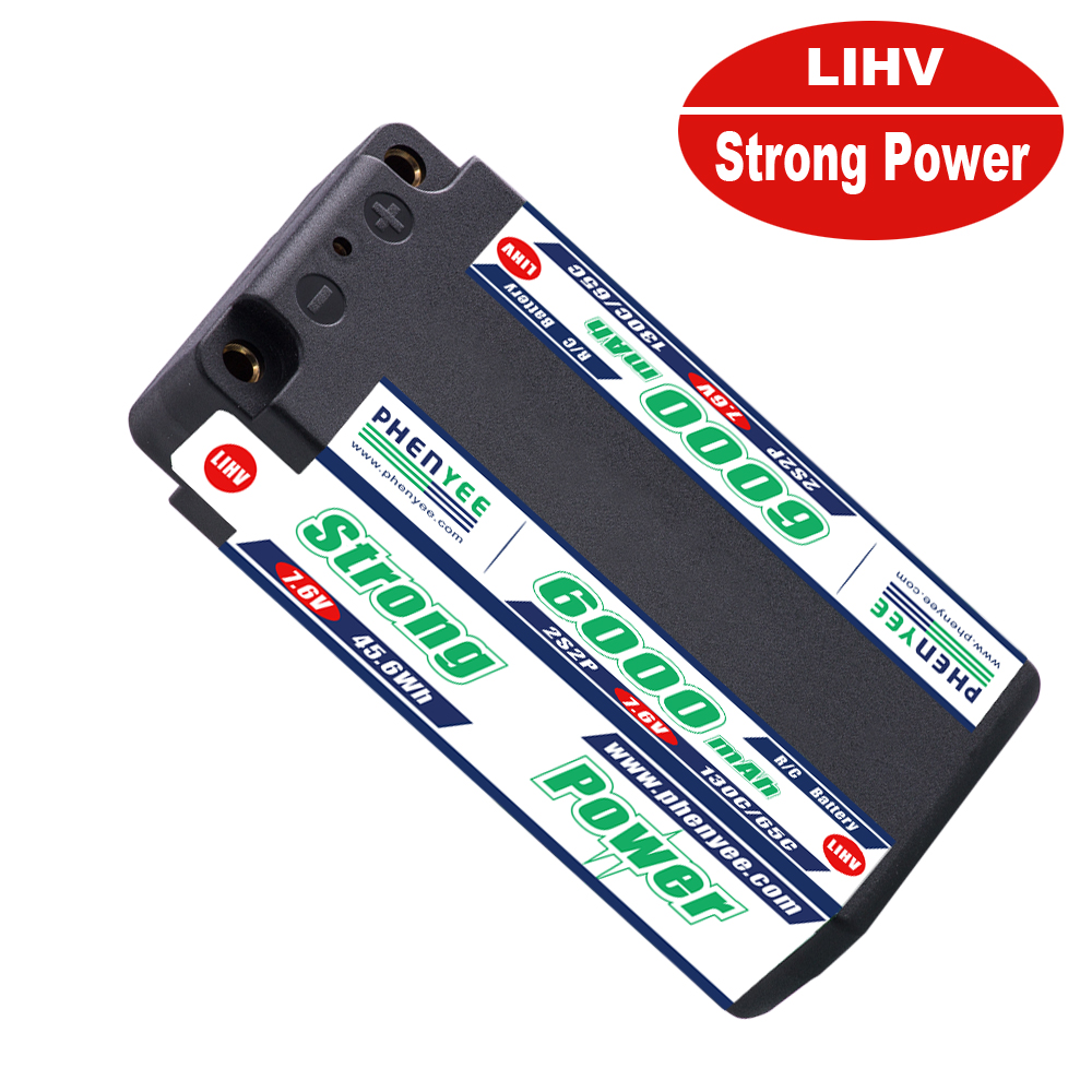 130C 6000mAh Hardcase Lipo Pack untuk mobil RC