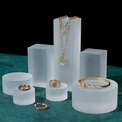 Retail jewelry store luxury counter display case