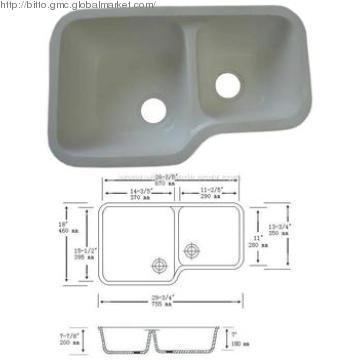 Acrylic Modified Material Kitchen Sinks。