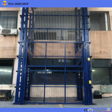 3.5 m Guide Rail Warehouse Cargo Lift