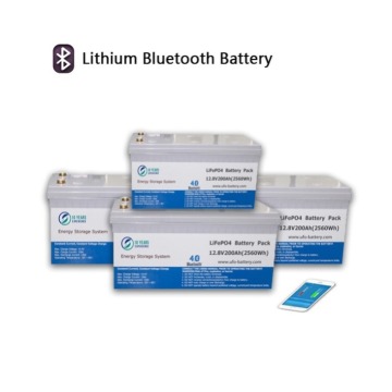 Batería de fosfato de hierro y litio con monitorización Bluetooth