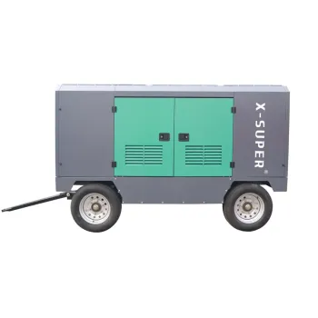 Factory Direct 24.5m³/min 8Bar Two-Stage Portable Screw Air Compressor: Energy Efficiency and Power at Your fingertips