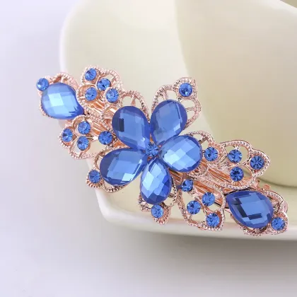 DOMOHO Korean Version Crystal Diamond Hairpin