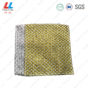 Golden silver washing dished sponge pad