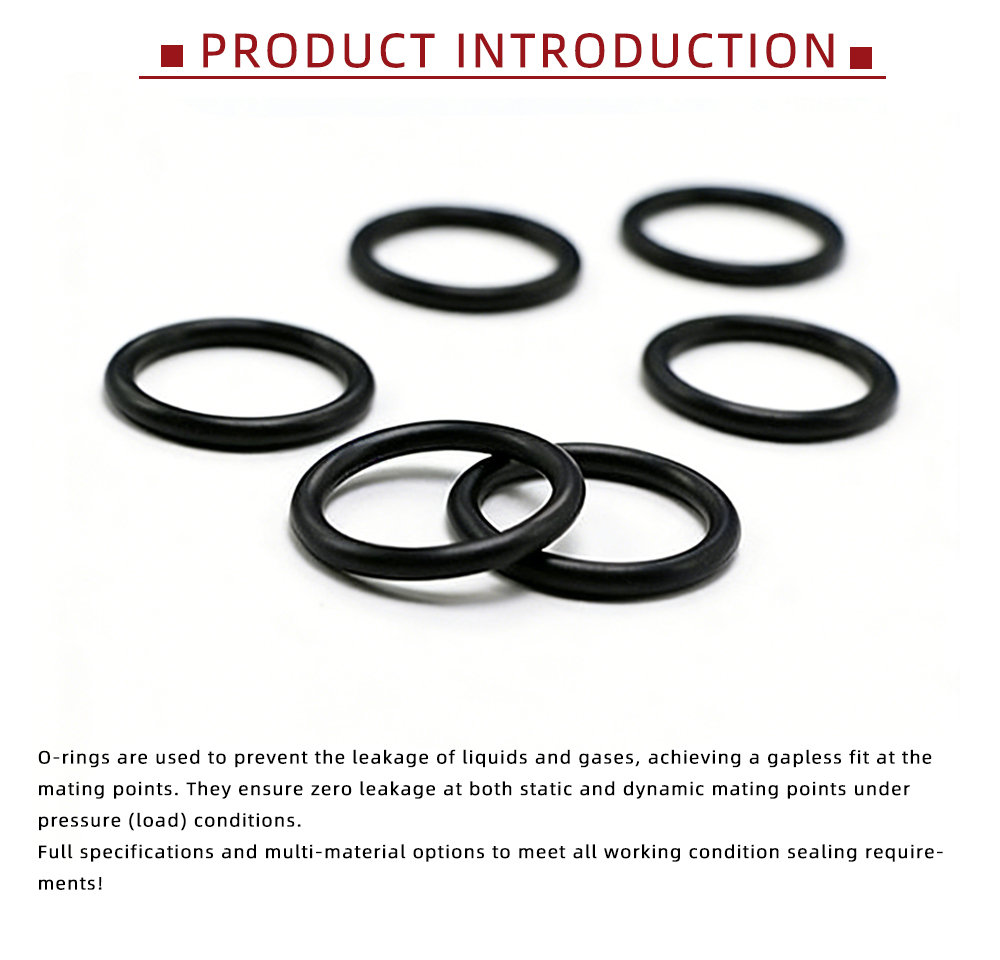 Black Rubber O-Rings x