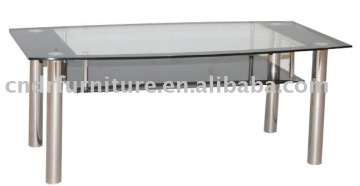 black glass coffee table