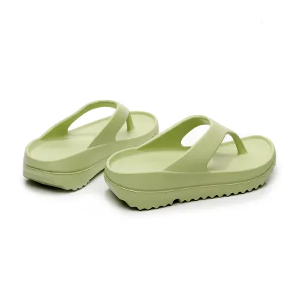 Custom Designer EVA Beach Flip Flop for Women - White Pedicure Beach Flip Flops