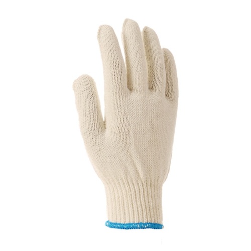 Gants de sécurité en gros coton blanc brut