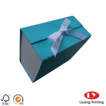 Paper Folding Cardboard Gift Box with Ribbon