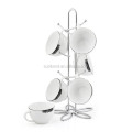 Accesorios de cocina 6pc taza de tazas de colgante de tazas, bastidor de secado