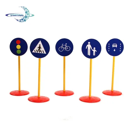 Preschool Educational Toys: Popular Sports-themed Plastic Signs and Traffic Design Toys