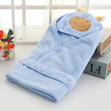 Amazon Hot sell animal baby blanket super soft  newborns swaddle blanket