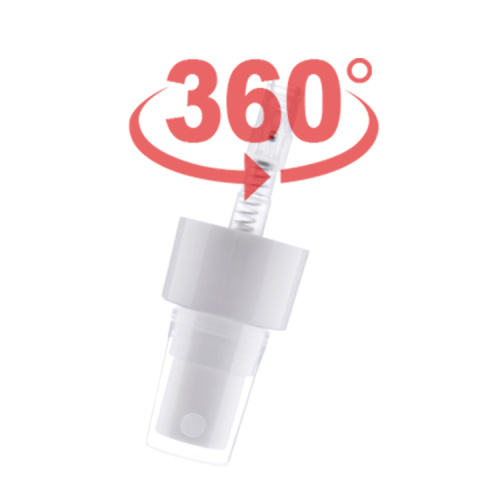 aluminum plastic bottle hair gel cosmetic upside down 360 fine mist sprayer 20/410 24/410 28/410