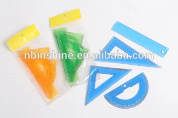 school plastic geometric ruler set