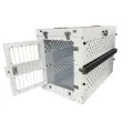 Heavy Duty Fully Collapsible Powder-Coated Aluminum Dog Crate