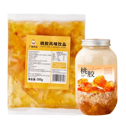 500g Peach Gum Flavored Drink Mix for Bubble Tea Shops