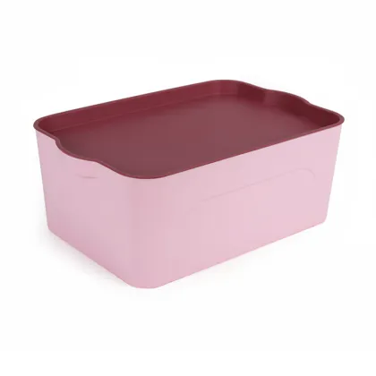 Household Plastic Storage Box with Lid - Multifunctional Organizing Solution
