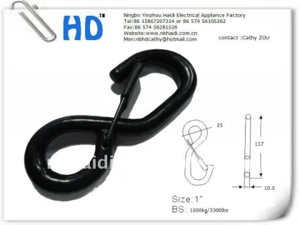25mm s hook with spring