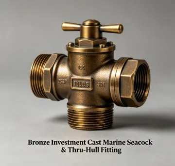 Bronze Investment Cast Marine Seacock & Thru-Hull Fitting