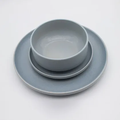 Home Goods Dinnerware Solid Color Blue